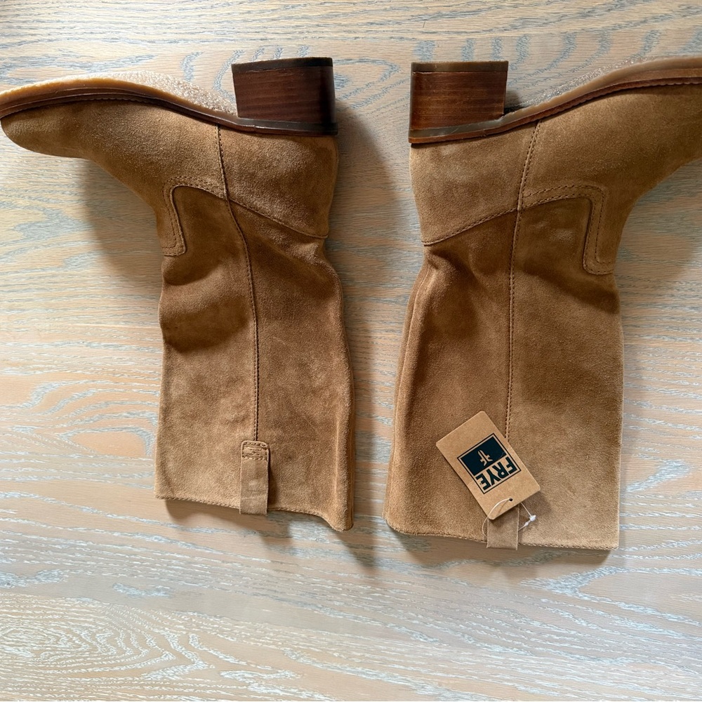 NWT Frye Women's Brown Suede Camryn Dune Boots - Picture 4 of 11